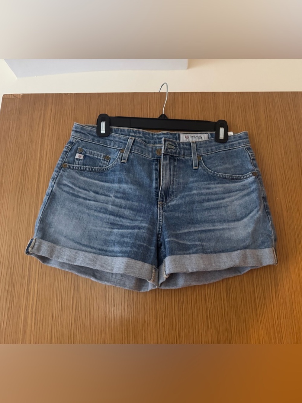 AG Adriano Goldschmied Light Blue Jean Shorts